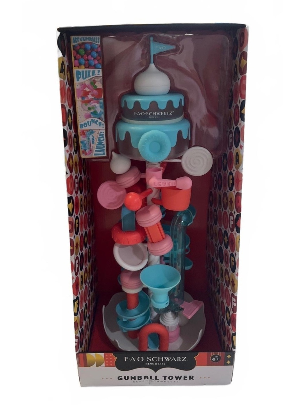 FAO Schwarz Gumball Tower Toy Super Schweetz Interactive Gumball Machine NEW